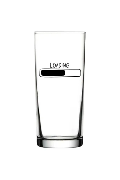 Özcan Tasarım Loading Baskılı Rakı Bardağı - Loading Yazılı Rakı Bardağı ürün görseli 1