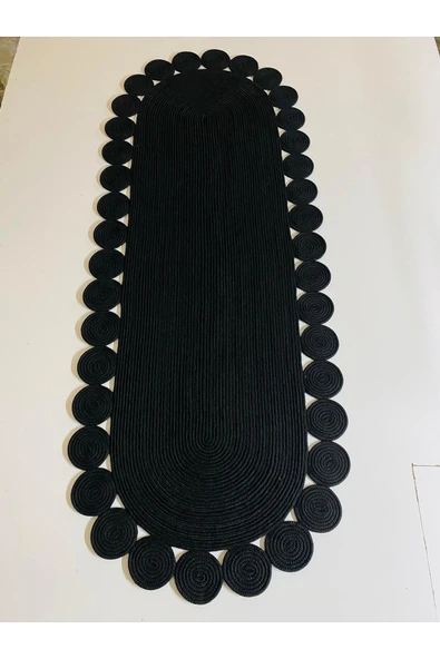 Özcan Tasarım Oval Jüt Halı - Oval Hasır Halı - Şekilli Hasır Halı - Modern Jüt Halı ürün görseli 1