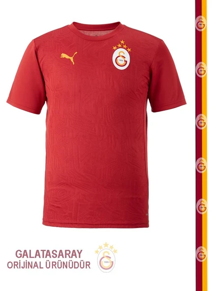 Galatasaray Orijinal Kırmızı Puma A Takım Antrenman 5 Yıldız T-Shirt ürün görseli 1