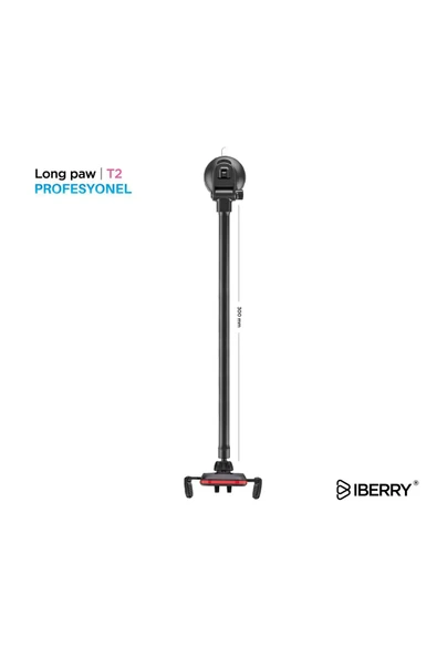 İBERRY LONG PAW T2 VANTUZLU ARAÇ İÇİ TELEFON TUTUCU ürün görseli 1