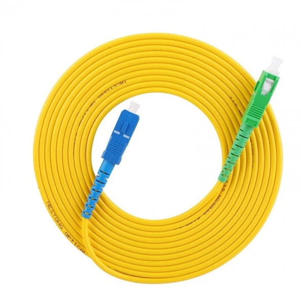 Optik fiber patch cord kablo SC / UPC to SC / APC fiber optik kablo 20 m ürün görseli 1