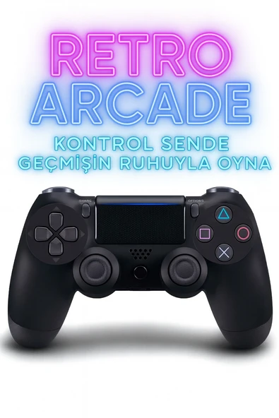 Yeni Nesil PS4 Kolu Kablosuz, Şarj Edilebilir, Ergonomik Titremeli Dayanıklı Oyun Dostu Siyah ürün görseli 1