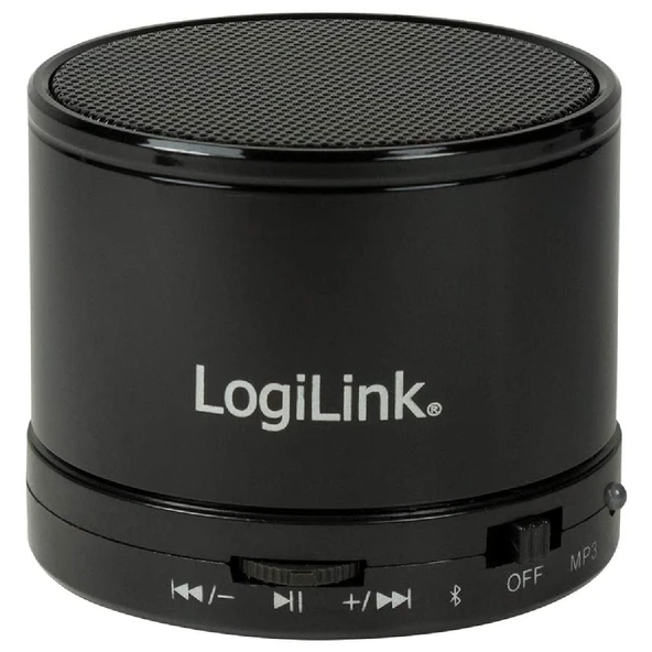 LogiLink MiniBeat Pro – Bluetooth & MP3 Destekli Taşınabilir Hoparlör Siyah ürün görseli 1