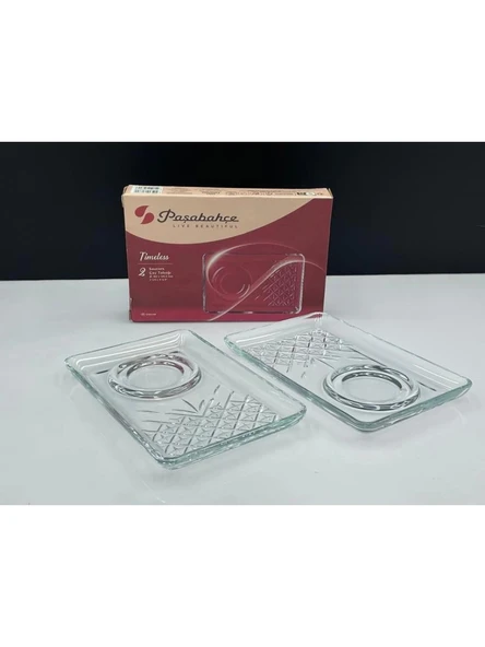 Paşabahçe 54851 Timeless Çay Tabağı 2'li 18,2x12 cm - Resim 2