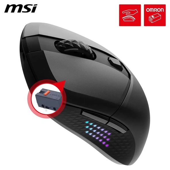 MSI GG VERSA 300 ELITE 26000dpi Kablosuz Bluetooth 5.3 Usb 2.0 Kablosuz Mouse ürün görseli 1