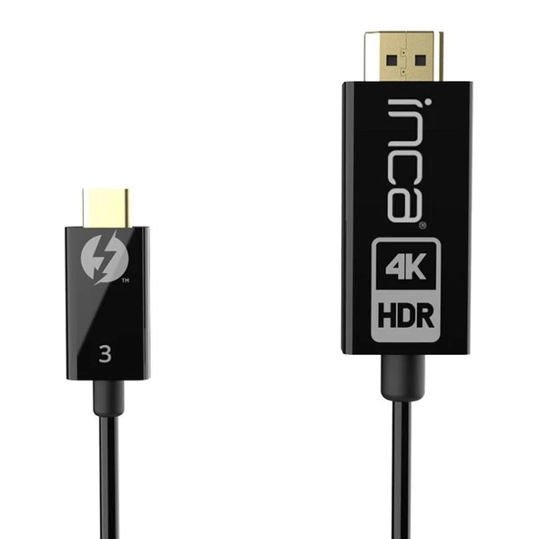 INCA ITCH-30 1.8metre TYPE-C - HDMI Görüntü Kablosu 4K 60Hz ürün görseli 1