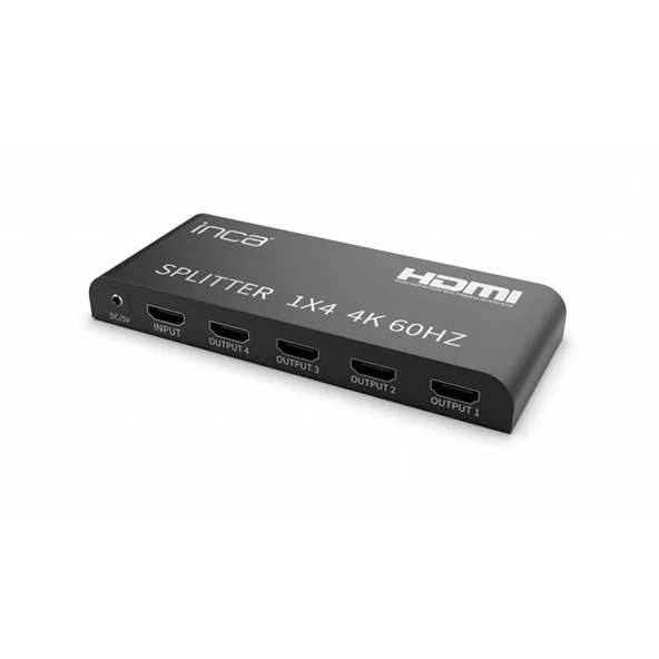 INCA 1port IHSK-460 1port HDMI (giriş) 4port HDMI (çıkış) 4K-60Hz HDMI Splitter ürün görseli 1