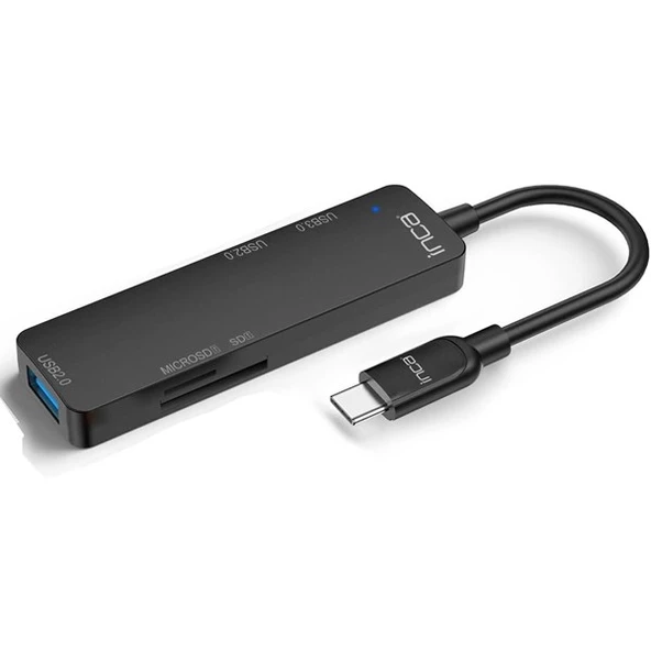 INCA ITPC-5T 4port Type-C Kart Okuyucu USB Çoklayıcı Hub ürün görseli 1