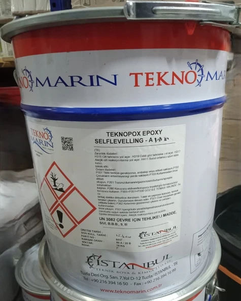Teknomarin Selflevelling Zemin Epoksi Beyaz 3Kg. ürün görseli 1