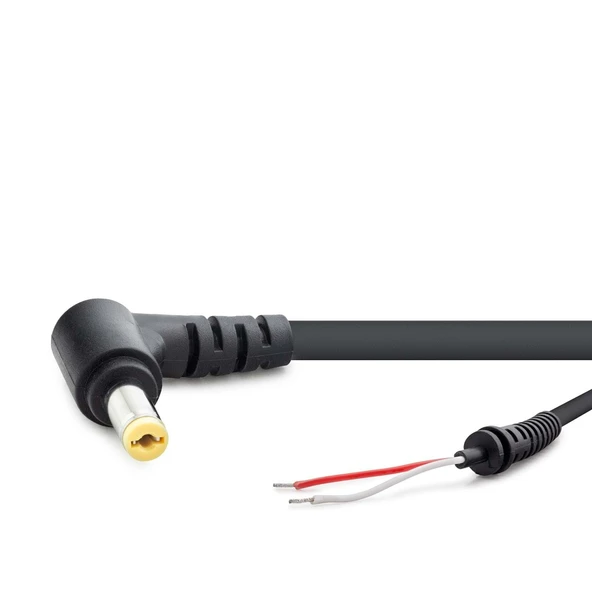 Notebook Adaptör Kablosu 5.5*1.7 L Tip Acer 30W-90W 1.2M Siyah HDX5511 ürün görseli 1
