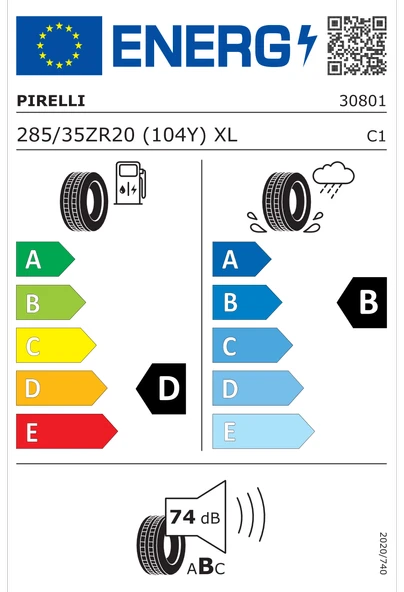 Pirelli P-Zero PZ4 SC BMW  285/35R20 104Y XL Oto Yaz Lastiği (Üretim Yılı:2024) ürün görseli 1