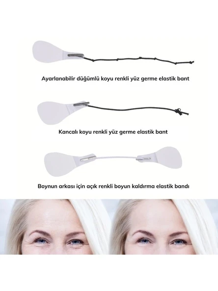 Yüz Gerdirme Göz Boyun Kaş Gerdirme Bant Seti - Resim 3