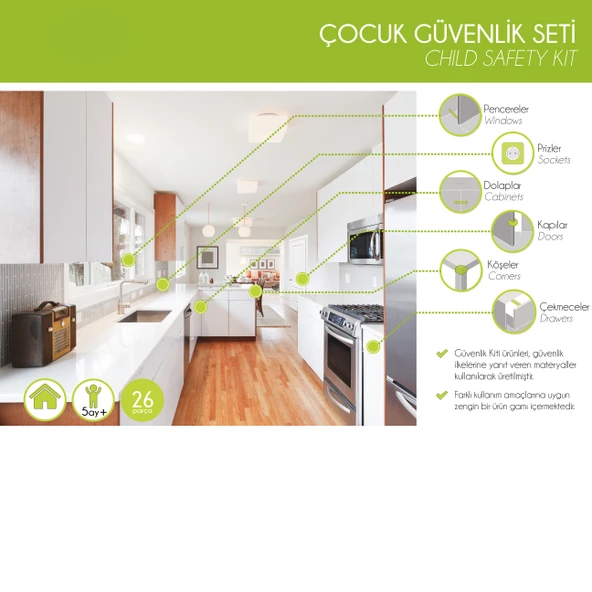 Çocuk Güvenlik Seti - Profesyonel 26 Parça - Resim 4