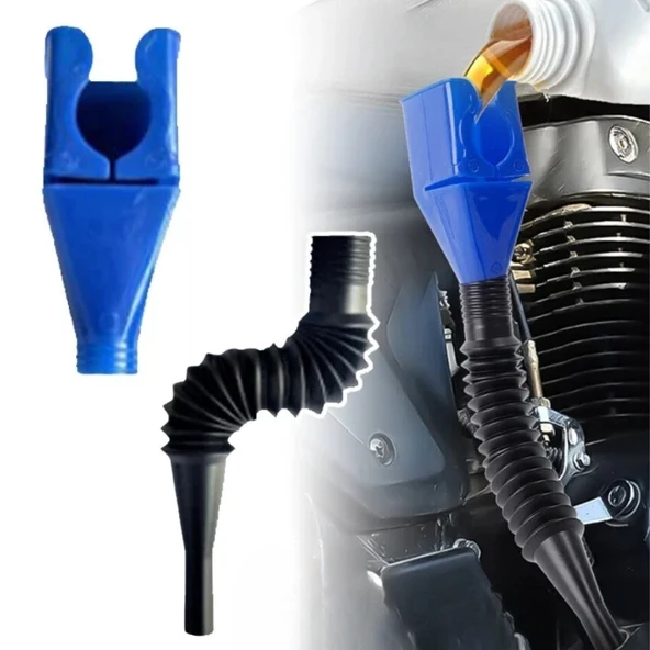 Plastik Araç Motosiklet Motor Yağ Hunisi Sıvı Aktarım Mazot Benzin Yağ Hunisi ürün görseli 1