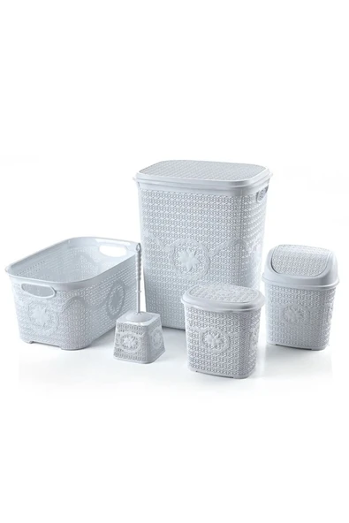 Çeyiz Seti Rattan 5 Parça Örgülü Çeyiz Seti ürün görseli 1