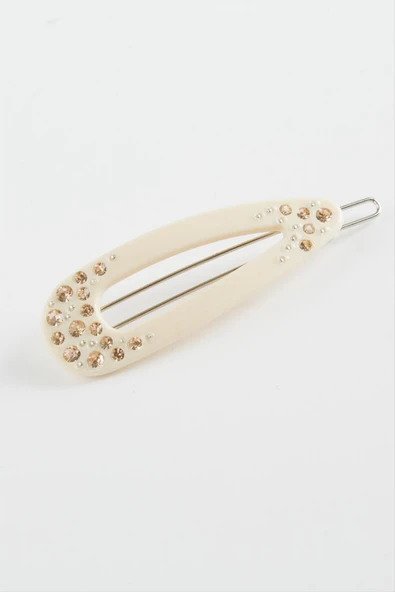Oval Taşlı Klipsli Toka - Resim 4