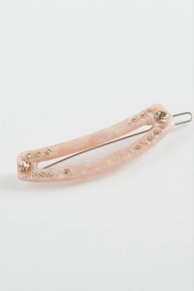 Oval Taşlı Klipsli Toka - Resim 3