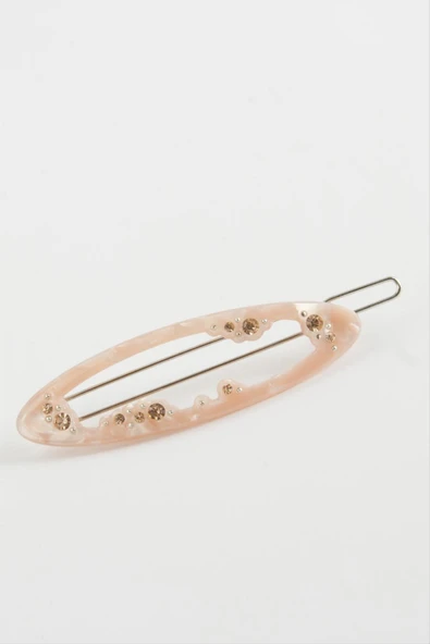Oval Taşlı Klipsli Toka - Resim 2