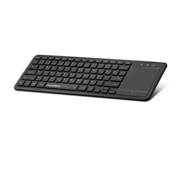 Bluetooth + Wıreless Klavye + Touch Pad Q Siyah HDX2505 ürün görseli 1