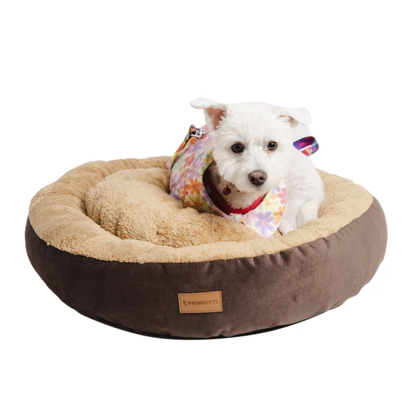 Peluş Minderli Küçük ve Orta Irk Kedi Köpek Yatağı 62x65 cm ürün görseli 1