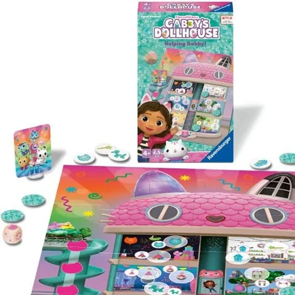 248100 Ravensburger - Gabbys Dollhouse - Seyahat Boy Kutu Oyunu ürün görseli 1