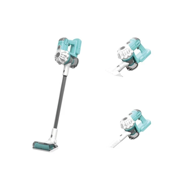 LS8807Q Vardem Dikey Elektrik Süpürgesi  Kapalı Kutu Yeşil-Gri  3 in1 ürün görseli 1