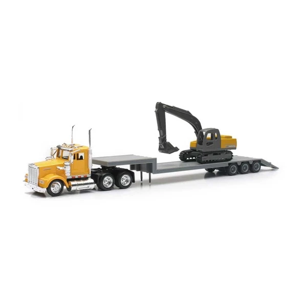 1:43 Long Haul Kenworth Taşıyıcı Tır ve Ekskavatör ürün görseli 1