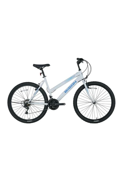 Bisan BİSAN SENTIERO KADIN DAĞ BİSİKLETİ 42CM V 24 JANT 21 VİTES METALİK BEYAZ MAVİ ürün görseli 1