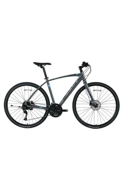 BİSAN 8600 ALTUS TREKKİNG BİSİKLETİ 48 CM HİDROLİK DİSK 28 JANT 27 VİTES METALİK GRİ MAVİ ürün görseli 1