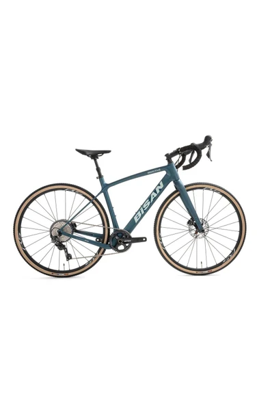 Bisan BİSAN REACTİVE YOL BİSİKLETİ 54 CM DİSK FREN 700C JANT 11 VİTES MAT PETROL YEŞİLİ KREM ürün görseli 1