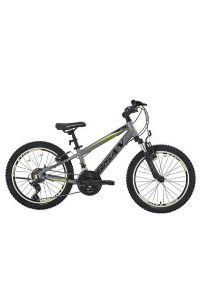 Bisan BİSAN COOPER ÇOCUK BİSİKLETİ 30 CM V 24 JANT 21 VİTES FÜME SİYAH SARI ürün görseli 1