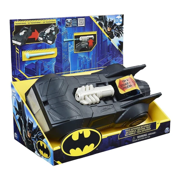 037676 DC Comics Tech Defender Batmobil -Spinmaster - Resim 2