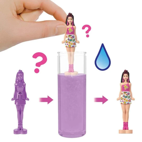 JCR08 Mini Barbieland Color Reveal Sürpriz Bebek -1 adet fiyatıdır ürün görseli 1