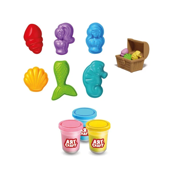 03994 Art Craft Deniz Kızı Hamur Set 168 Gr -Fentoys ürün görseli 1