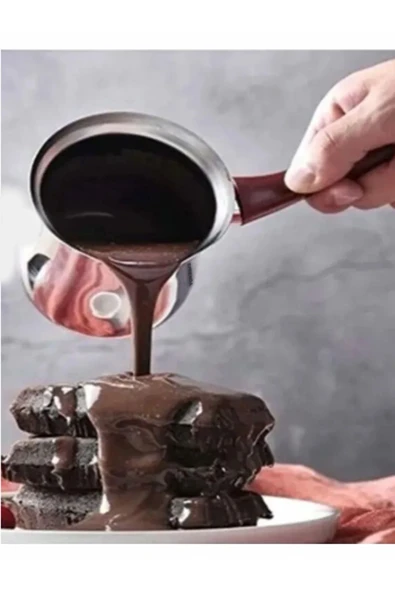 SPRENDA Çelik Cezve No.6 Büyük Boy - Kahve Cezvesi Metal ( 8 fincan- çap 10 cm 800 ml ) ürün görseli 1