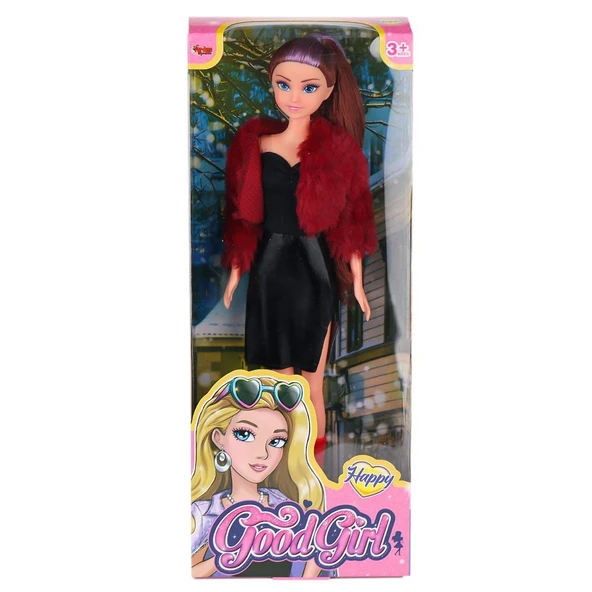 WG-115521  Ceketli Çizmeli Renkli Saçlı Bebek 29 cm -Vardem Oyuncak ürün görseli 1