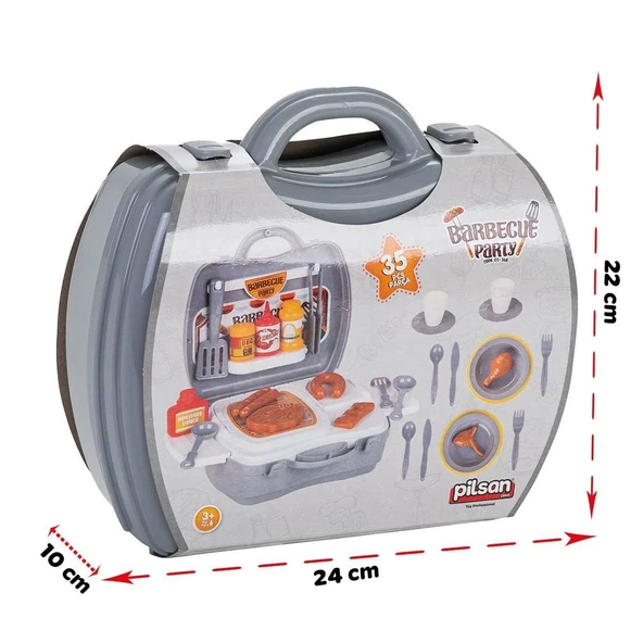 03 368 Pilsan Çantalı Barbekü Seti - Resim 4