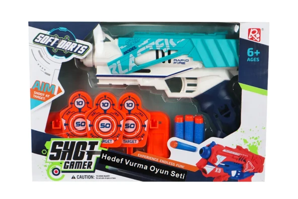 Hedefli Dart Tabancası 24 cm - Resim 2
