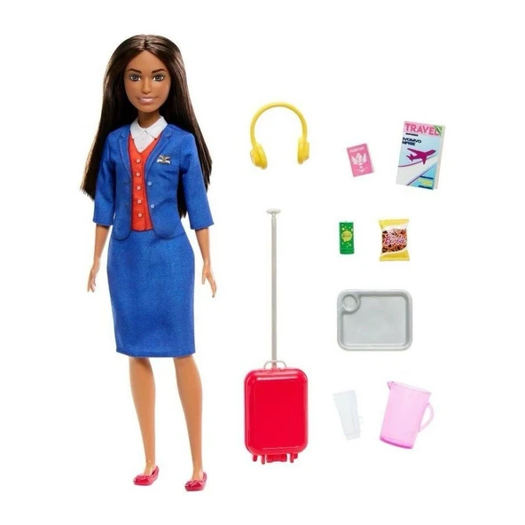 HYT60 Barbie Hostes Bebek ve Aksesuarları ürün görseli 1