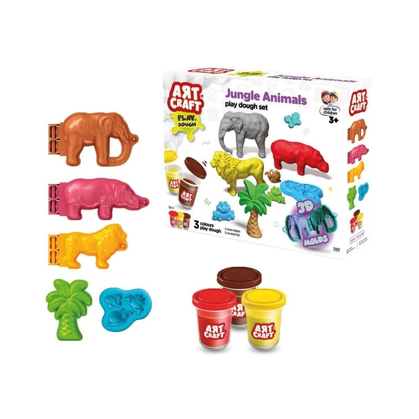 03997 Art Craft Orman Hayvanları Hamur Set 168 Gr -Fentoys ürün görseli 1