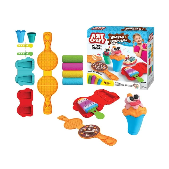 03556 Dede, Waffle & Dondurma Hamur Set 200 gr / +3 yaş - Resim 2