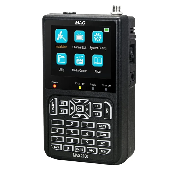 Mag MAG-2100 3.5'' DVB-S/S2 LCD Ekran Görüntülü HD Uydu Yön Sinyal Bulucu ürün görseli 1