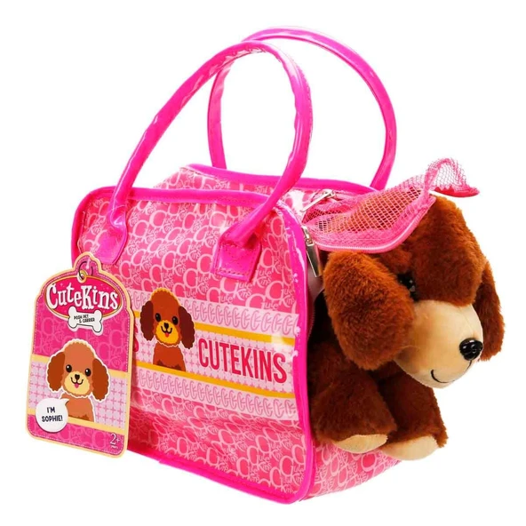 50585 Cutekins Taşıma Çantalı Peluş Köpek ürün görseli 1