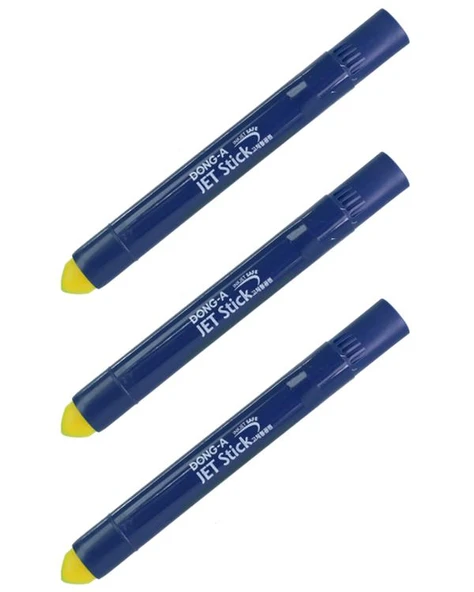 Dong A Jet Stick Jel Fosforlu Kalem Sarı 3lü Set 230770 ürün görseli 1