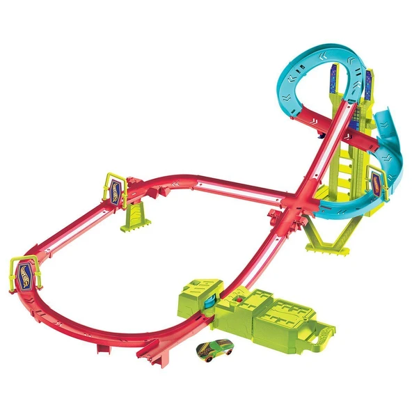 HPC07 Hot Wheels Neon Yarışlar Çoklu Yarış Heyecanı Pist Seti ürün görseli 1
