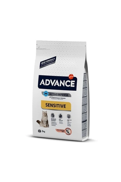 Sensitive Somonlu Yetişkin Hassas Kedi Maması 3 Kg - Farmapets ürün görseli 1