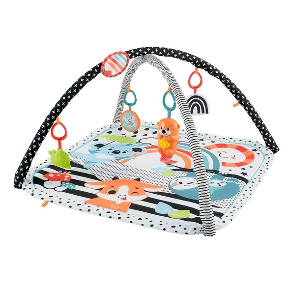 HBP41 Fisher-Price® Neşeli Hayvanlar 3ü1 Arada Jimnastik Merkezi ürün görseli 1