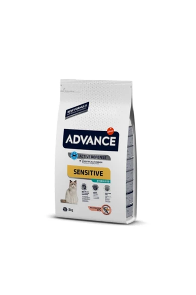 Steril Sensitive Somonlu Yetişkin Kısır Kedi Maması 3 Kg ürün görseli 1