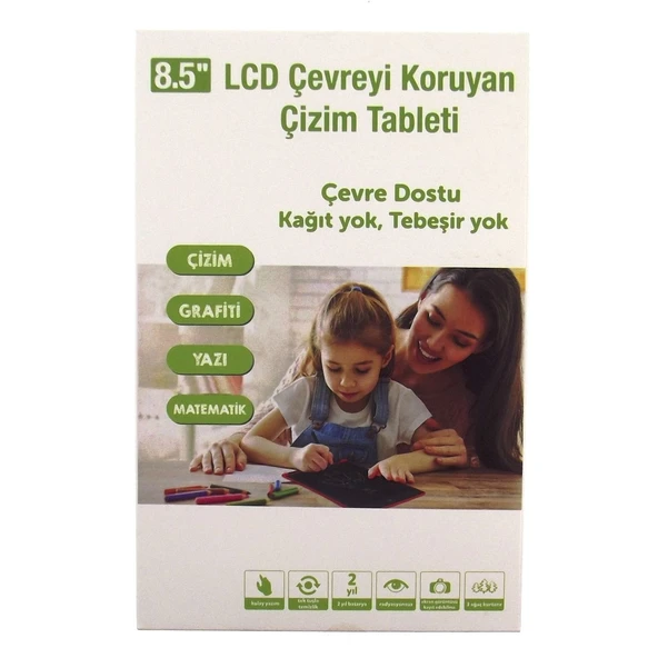 8,5 Inch LCD Kırmızı Yazı Tahtası ürün görseli 1