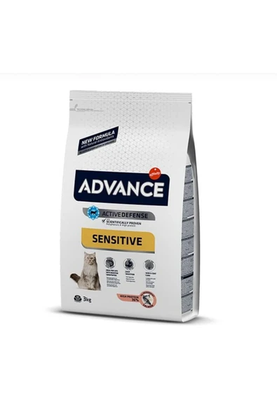 PATRON BARNEY Advance Cat Adult Sensitive Salmon Pirinçli 3Kg Kedi Maması ürün görseli 1